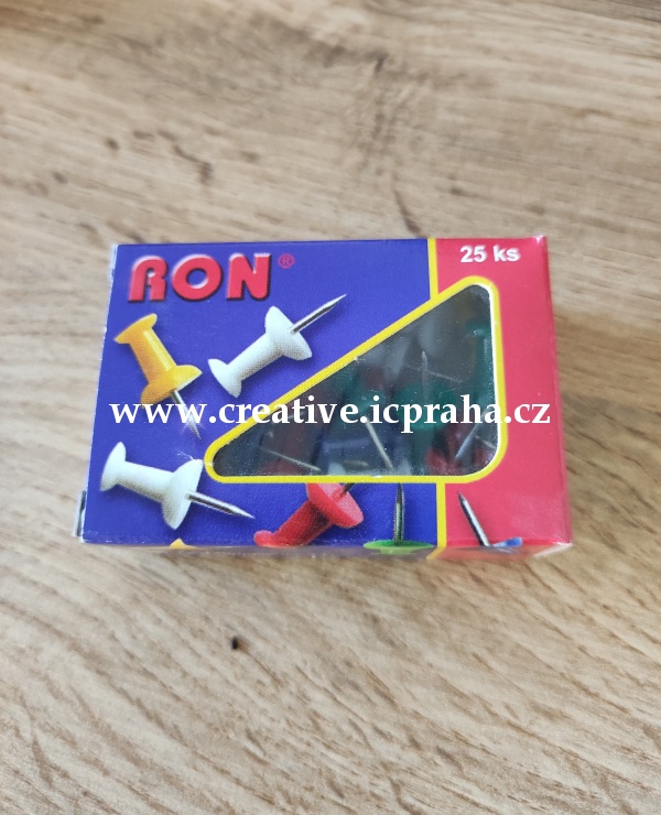špendlíky na nástěnku 435B/25ks RON